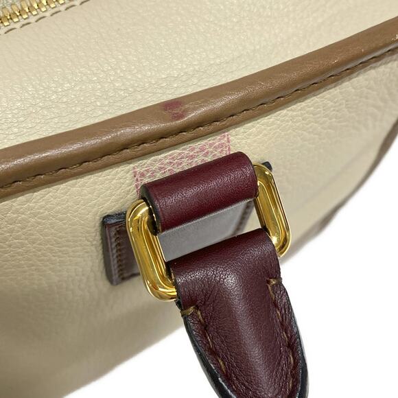 LOEWE - LOEWE(ロエベ) ハンドバッグ アマソナ28 352.62.A03  Loewe Amazona 28 Handbag 352.62.A03 Beige Dark Brown Bordeaux